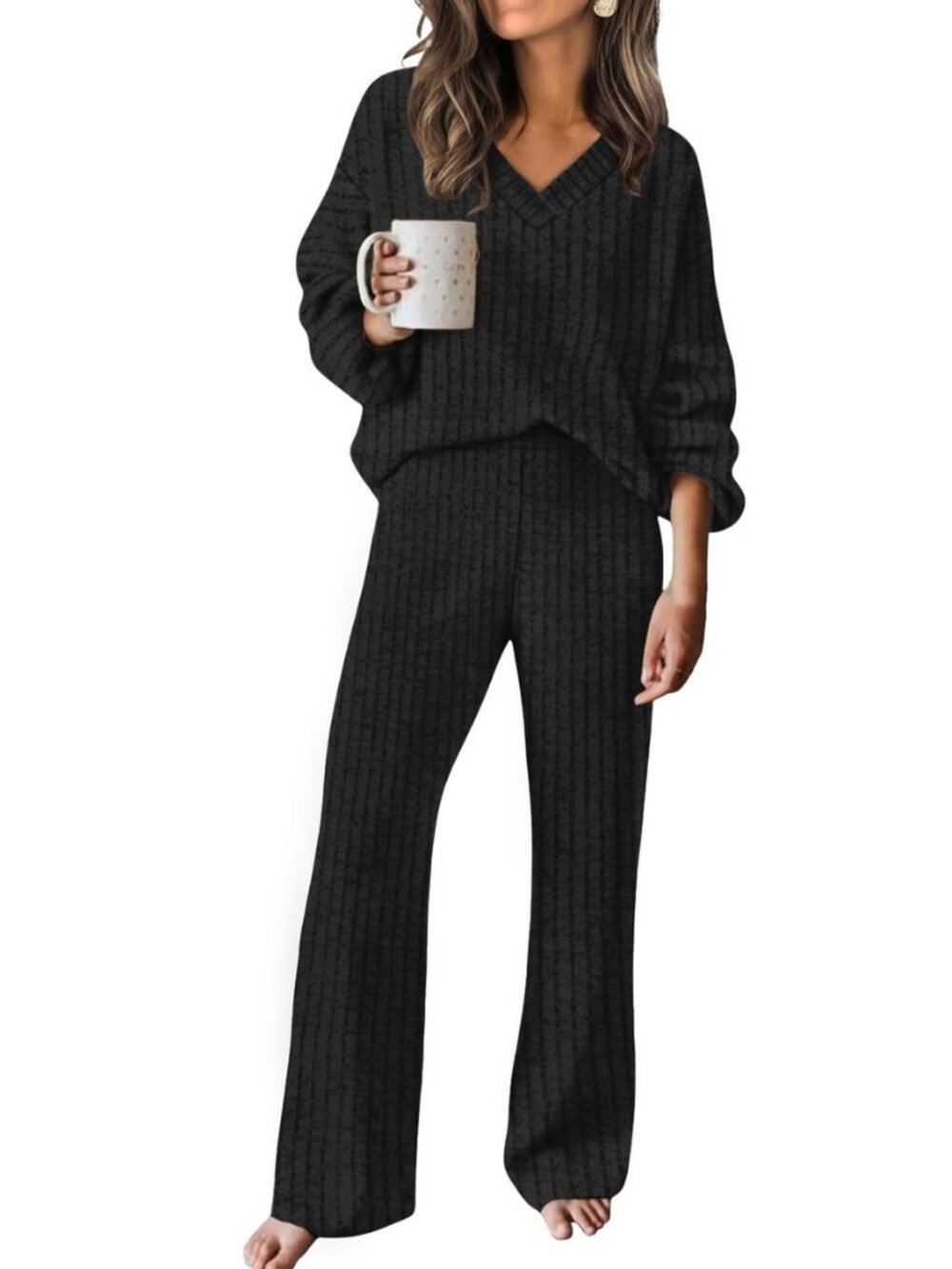 Lounge Sets for Women Cozy Travel Matching Sweater Fall Outfits